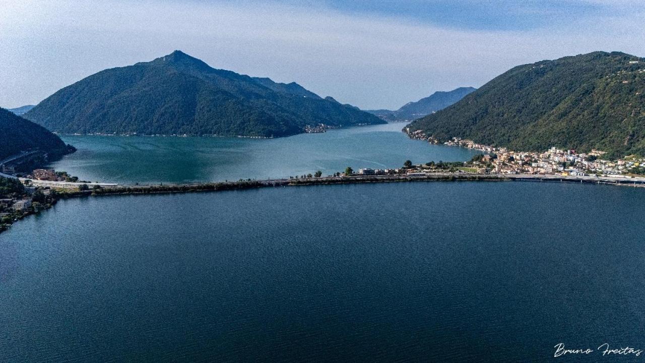 Lake Apartment 4 Bissone Luaran gambar